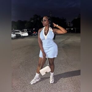 Women Baby blue pickleball dress